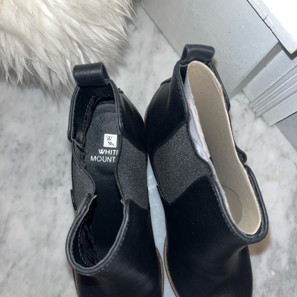 white Mountain Destiny Black Ankle Bootie Various Sizes - Picture 7 of 10